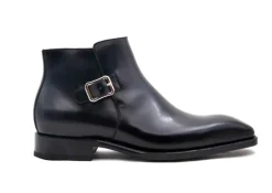 Americano Burnished Calfskin Slip-On Boot Black