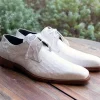 Anderson Crocodile Oxford White