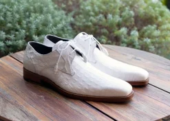 Anderson Crocodile Oxford White