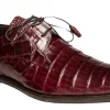 Anderson Crocodile Oxford Burgundy