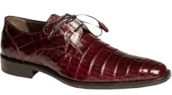 Anderson Crocodile Oxford Burgundy