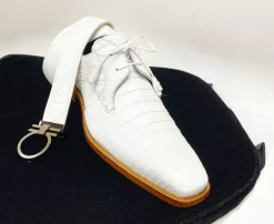Anderson Crocodile Oxford White
