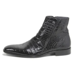 Belucci Alligator Boot Black