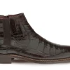 Blackmore Crocodile Slip-On Boot Brown