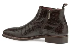 Blackmore Crocodile Slip-On Boot Brown
