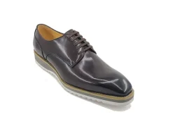 Burnished Calfskin Lace-Up Shoe Chestnut