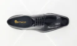 Burnished Calfskin Lace-Up Shoe Black