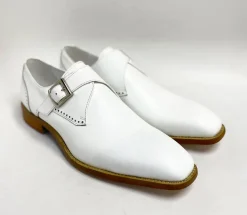Burnished Leather Monkstrap White