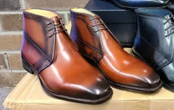 Calfskin Chukka Boot Whiskey
