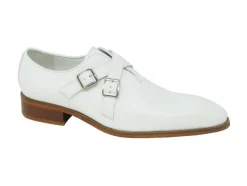 Calfskin Cross Strap Loafer White