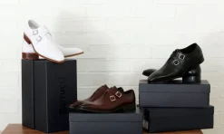 Calfskin Cross Strap Loafer Chestnut