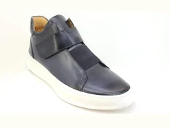 Calfskin High Top Sneaker Grey