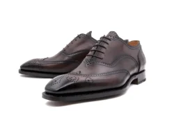 Calfskin "Luke" Wingtip Oxford Brown