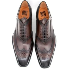 Calfskin "Luke" Wingtip Oxford Brown
