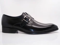 Calfskin Monkstrap Black