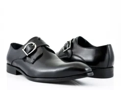 Calfskin Monkstrap Black