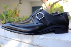 Calfskin Monkstrap Black