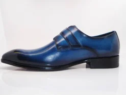 Calfskin Monkstrap Blue