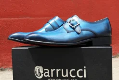 Calfskin Monkstrap Blue