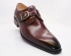 Calfskin Monkstrap Chestnut