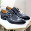 Calfskin Monkstrap Grey