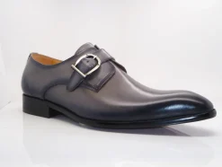 Calfskin Monkstrap Grey