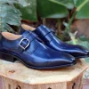 Calfskin Monkstrap Navy