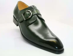 Calfskin Monkstrap Olive