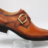 Calfskin Monkstrap Rust/Tan