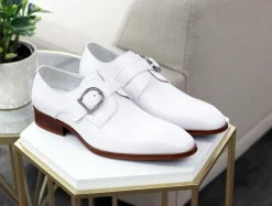 Calfskin Monkstrap White