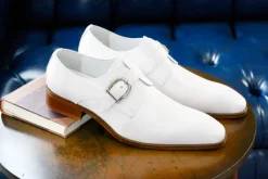 Calfskin Monkstrap White