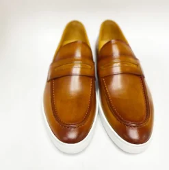 Calfskin Slip On Loafer Cognac