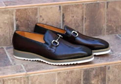 Calfskin Slip-On Horsebit Loafer Chestnut
