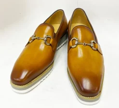Calfskin Slip-On Horsebit Loafer Cognac