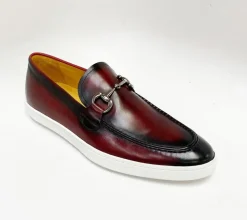 Calfskin Slip-On Horsebit Loafer Burgundy