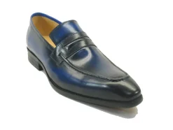 Calfskin Slip-On Penny Loafer Navy