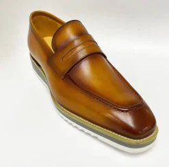 Calfskin Slip-On Penny Loafer Cognac