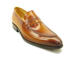Calfskin Slip-On Penny Loafer Cognac