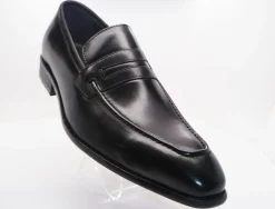 Calfskin Slip-On Penny Loafer Black