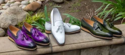 Calfskin Slip-On Tasseled Loafer White