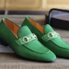 Carrucci by Maurice Pony Hair Loafer Green