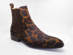 Carrucci by Maurice Pony Hair Slip-On Boot Leopard