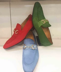 Carrucci by Maurice Pony Hair Loafer Green