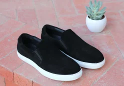 Carrucci by Maurice Suede Slip-On Sneaker Black