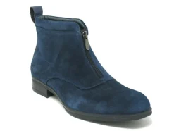 Carrucci Suede Slip-On Boot Navy