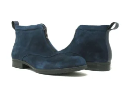 Carrucci Suede Slip-On Boot Navy
