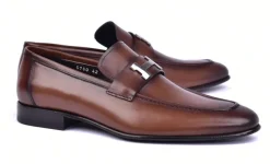 Corrente Burnished Calfskin Loafer Brown