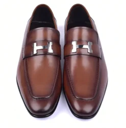 Corrente Burnished Calfskin Loafer Brown