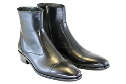 Corrente Burnished Calfskin Slip-On Boot Black