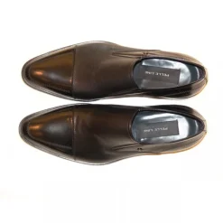 Corrente Calfskin & Deerskin Slip-On Shoe Black